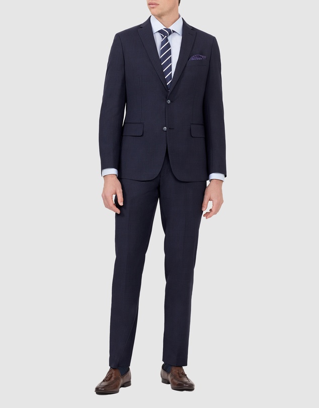 Van Heusen - Wool Blend Check Suit Pant
