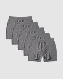 Boody - 5-Pack Mens Original Boxer Charcoal