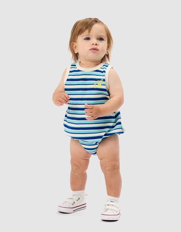 Goldie + Ace - Waffle Bubble Romper - Babies