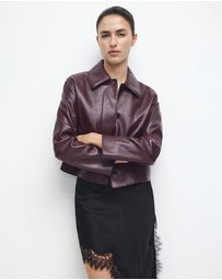 M.N.G - Faux-Leather Jacket With Pockets
