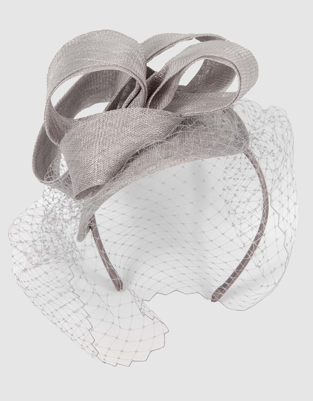 Max Alexander - Sinamay Veil Fascinator