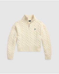 Polo Ralph Lauren - Cable Wool-Cashmere Half-Zip Sweater