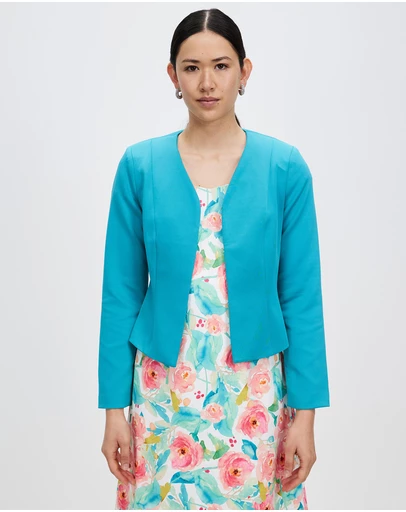 Pink Ruby - Spring Racer Crop Jacket