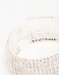 Lovisa - Silver Diamante Thick Cupchain Bracelet