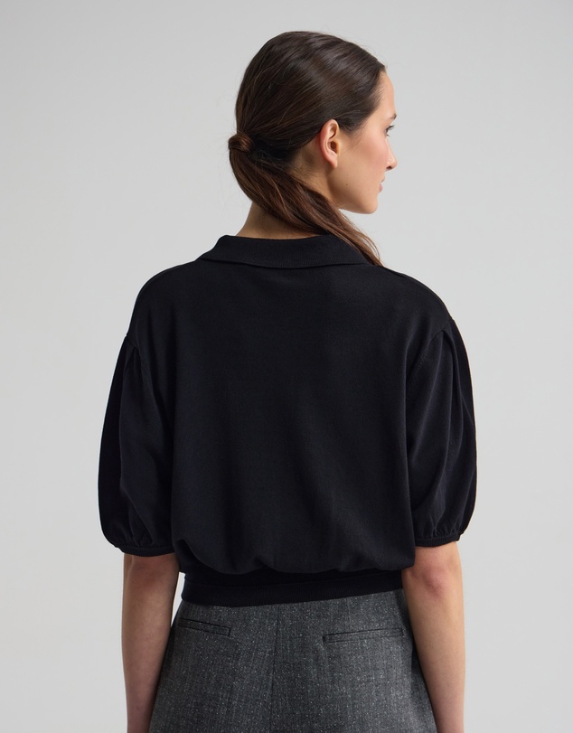 Oxford - Rose Polo Knitted Top