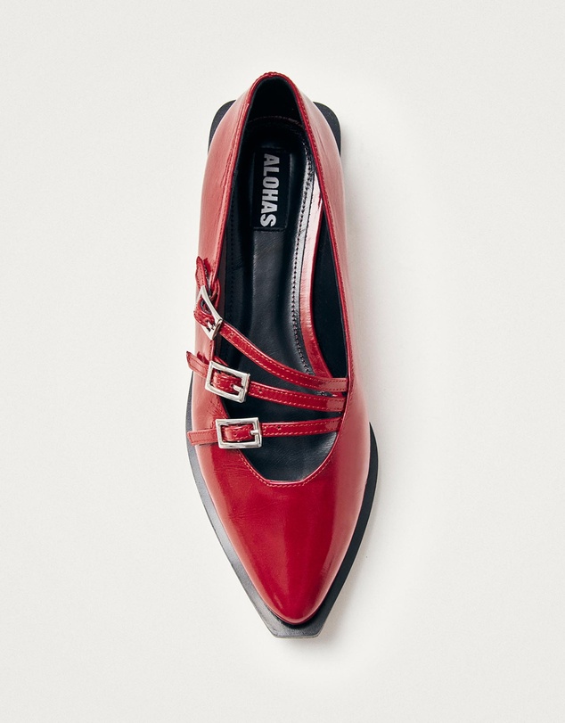Alohas - Jive Leather Ballet Flats