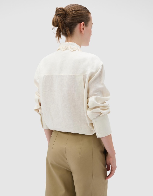Oroton - Lace Trim Shirt
