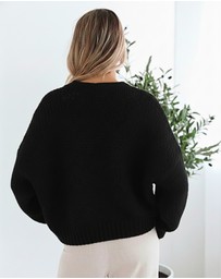 Esther & Co - Dorine Cardigan - Black