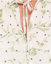 Petal & Pup - Aimee Mini Dress - Green Leaf