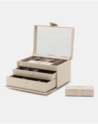 Wolf - Wolf Caroline Medium Jewellery Case Ivory