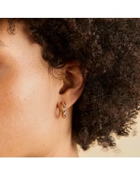 Astrid & Miyu - Molten Texture Opal Hoops