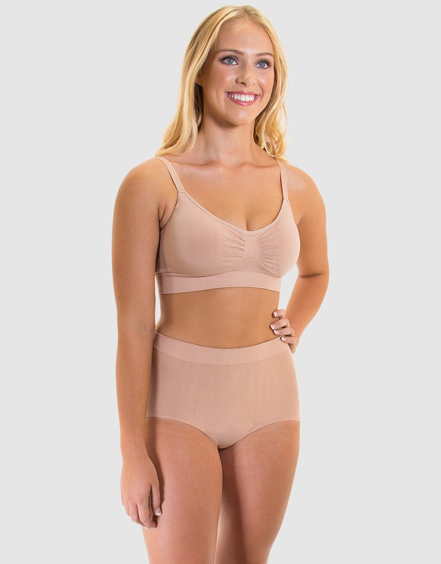 B Free Intimate Apparel - Wire-free Bamboo Padded Bra (B-C-D-DD-E-F-G-H) Cup