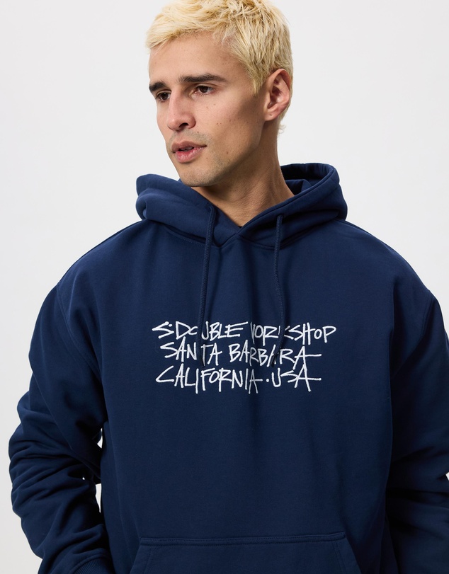 S Double - Address Text Pullover Hoodie
