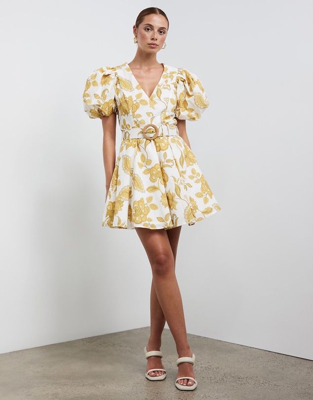 Sofia Irina - Mini Balloon Sleeve Dress