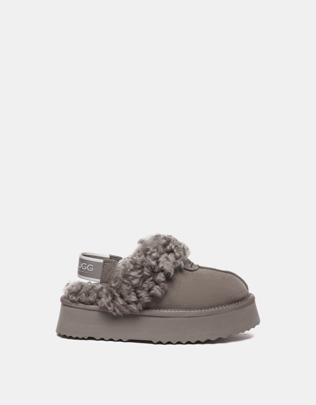 EVERAU - Australian Shepherd Ugg Waffle Curly Platform Cow Suede Upper House Shoes