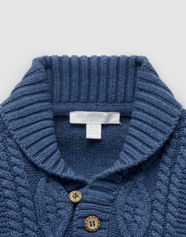 Purebaby - Cosy Cardigan -Kids-Babies