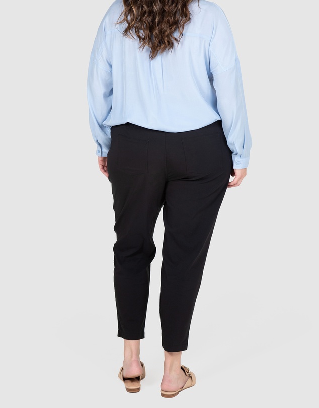 Love Your Wardrobe - Ally Twill Stretch Drawcord Pants