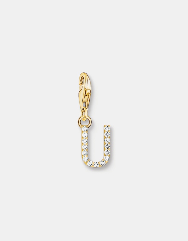 THOMAS SABO - Charm Pendant Letter U Gold Plated