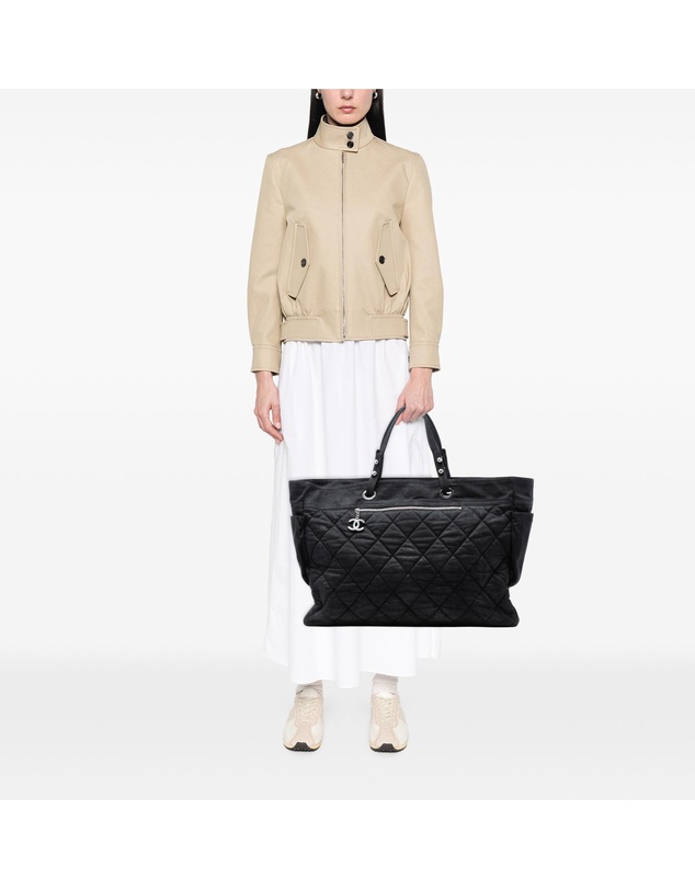 Pre-Loved by Azura Reborn - Pre-Loved XL Quilted Coated Canvas Paris Biarritz Tote