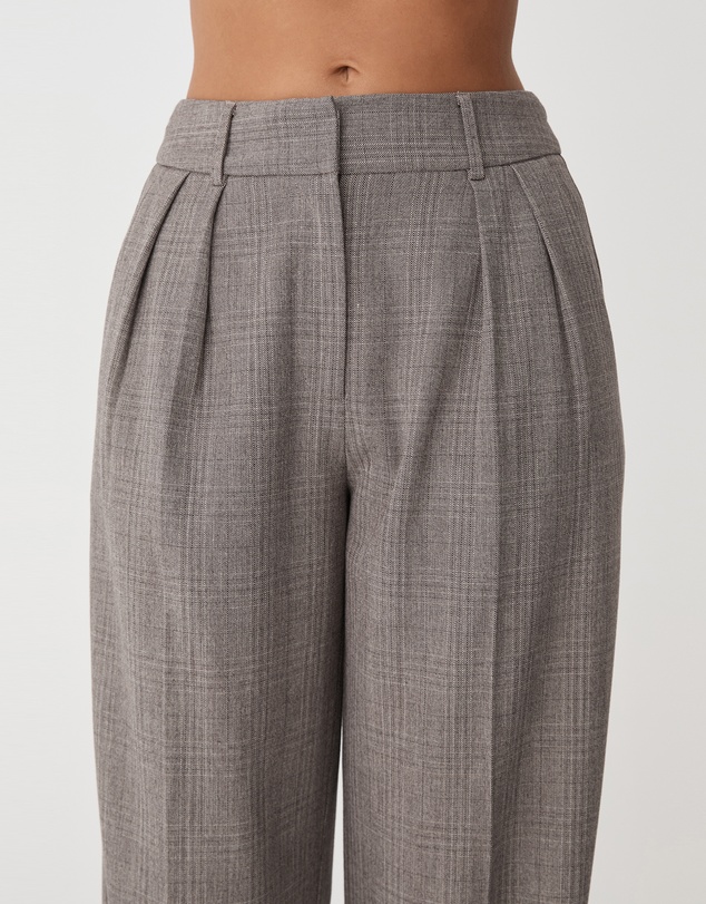 Forcast - Loretta Pleated Check Pants