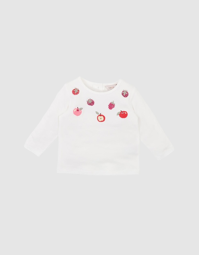Fox & Finch - Orchard Bloom Emb. Fruit LS Tee - Babies