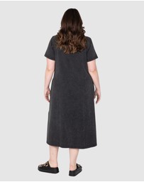 Love Your Wardrobe - Kara Acid Wash T-shirt Dress
