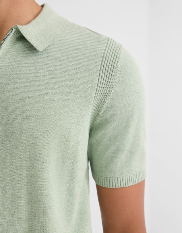 Oxford - Otis Zip Neck Knitted Polo