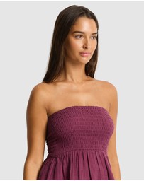 Sea Level Australia - Sunset Shirred Bandeau Top