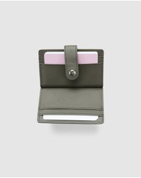 Globite - Leather RFID Card Holder Snap Button