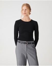 Forcast - Devon Long Sleeve Rib Tee
