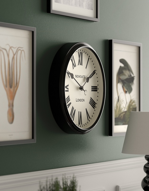 Newgate - Newgate Spitalfields Wall Clock-Black