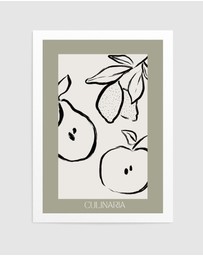 Olive et Oriel - Culinaria No01 by Treechild Art Print