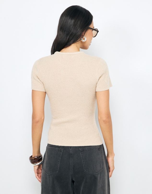 AERE - Vea Organic Cotton Textured Knit Tee