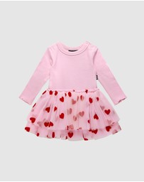 Rock Your Baby - Be Mine Baby Long Sleeve Valentine Dress