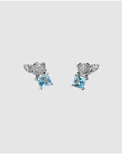 Karen Walker - Rock Garden Studs with Topaz