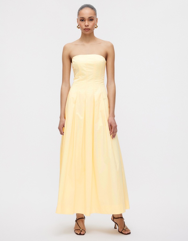 Minima Esenciales - Sableen Pleated Maxi Dress