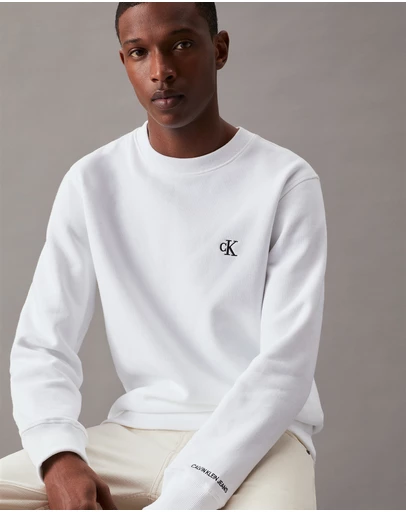 Calvin Klein Jeans - Cotton Blend Fleece Sweatshirt