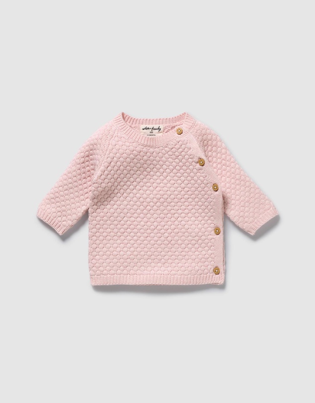 Wilson & Frenchy - Organic Knitted Bauble Kimono Cardigan - Babies