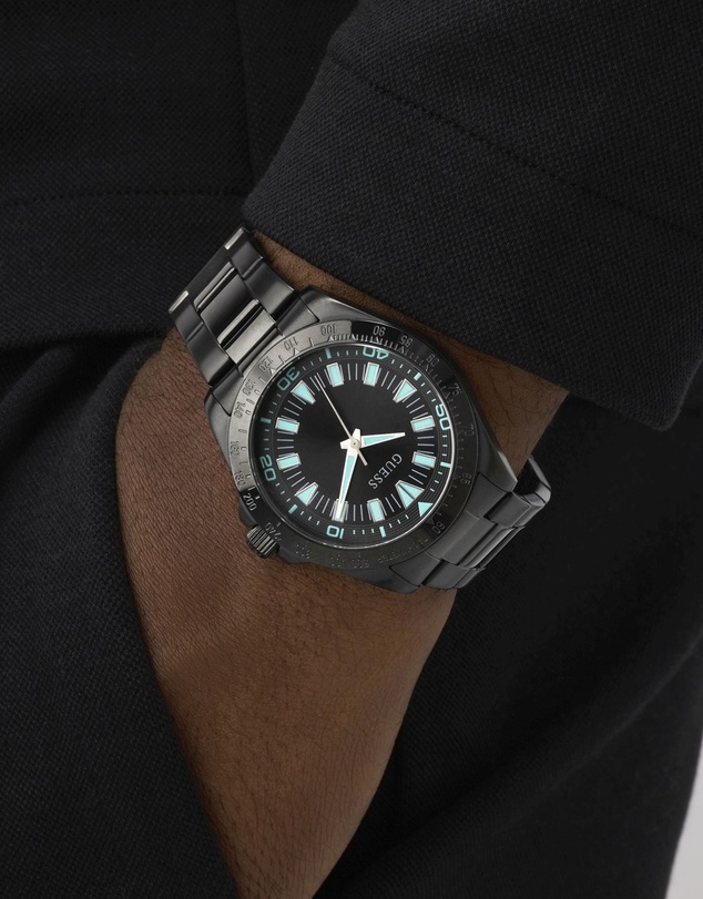GUESS - GUESS Men's Black Analogue Watch