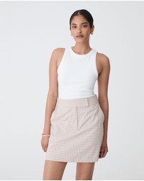 Forcast - Koora Checked Mini Skirt