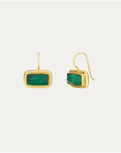 Ottoman Hands - Noa Emerald Drop Earrings