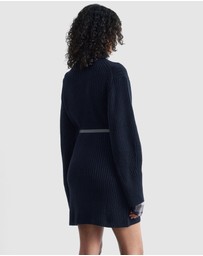 & Other Stories - Rib-Knit Mock-Neck Mini Dress