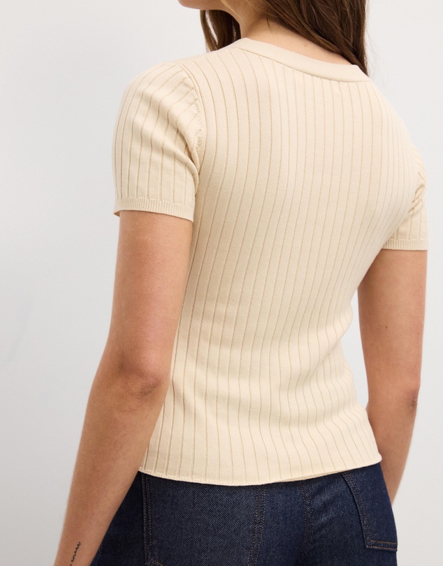 The Fated - Jules Placket Knit Top