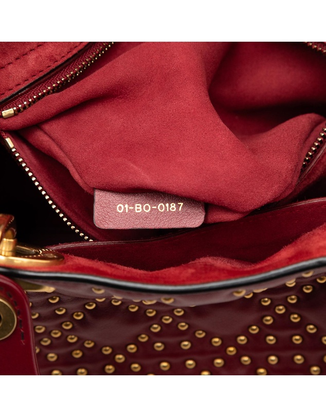 Pre-Loved by Azura Reborn - Pre-Loved Medium Lambskin Cannage Studded Supple Lady Dior