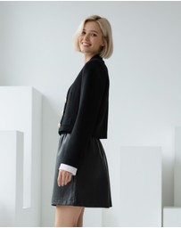 Mossée - Lyra Gold Button Knit Cardigan