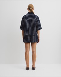 Country Road - Yarn Dyed Boxy Linen Shirt