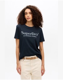 Superdry - Venue Metallic Graphic Tee