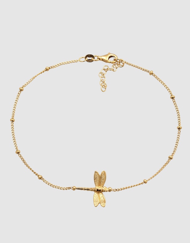 Elli Jewelry - Anklet Ball 925 Sterling Silver Gold-Plated