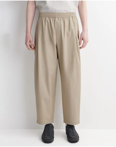 COS - Cropped Elasticated Relaxed-Fit Wide-Leg Trousers