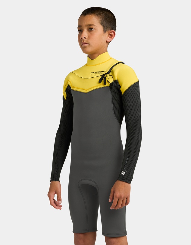 Billabong - Boys 8 to 16 2/2mm Absolute Ultra Long Sleeve Chest Zip Springsuit